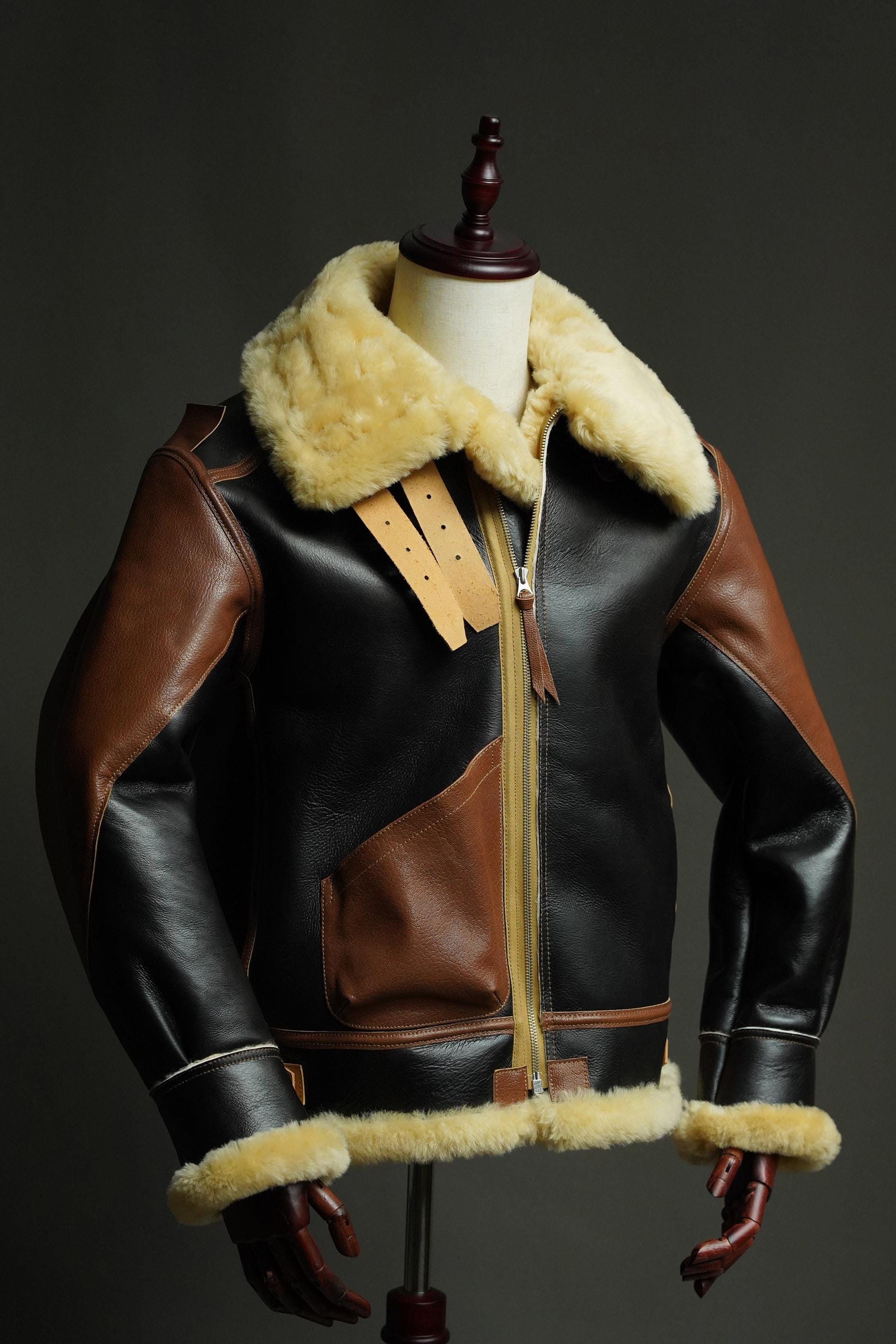 WWII B-3 Sheepskin Flight Jacket – Authentic Reproduction Bomber Jacket