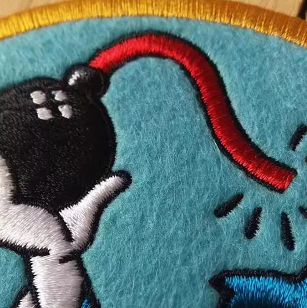 WWII USAAF 531st Bombardment Squadron Donald Duck Embroidered Badge | Military Patch Reproduction | Large Size