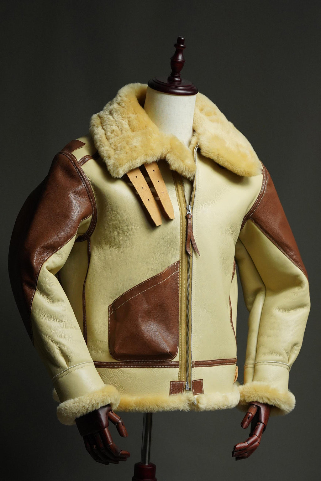 WWII USAAF B-3 Sheepskin Flight Jacket | Australian Shearling | Extreme Cold Bomber | Collector Reproduction