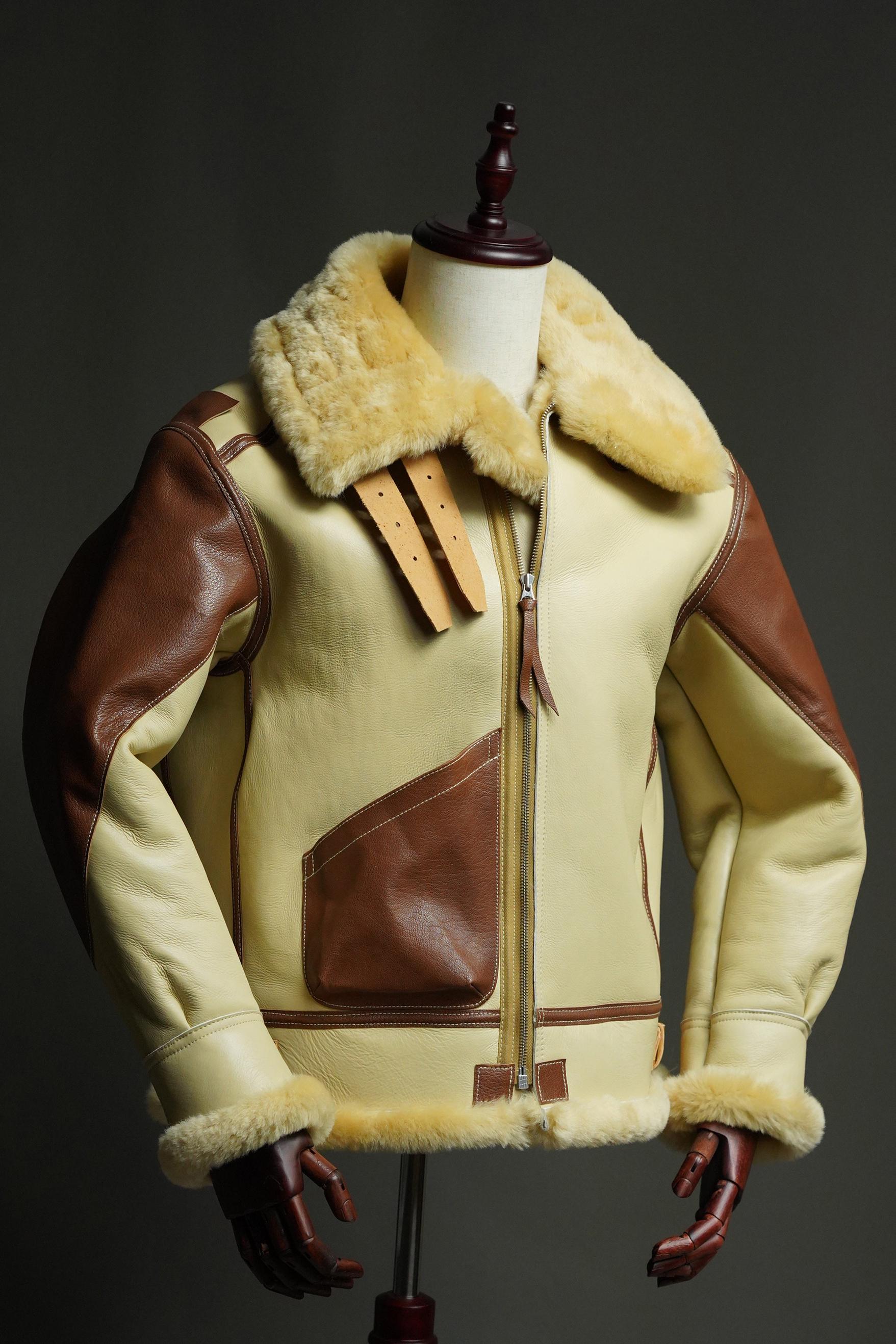 WWII USAAF B-3 Sheepskin Flight Jacket | Australian Shearling | Extreme Cold Bomber | Collector Reproduction