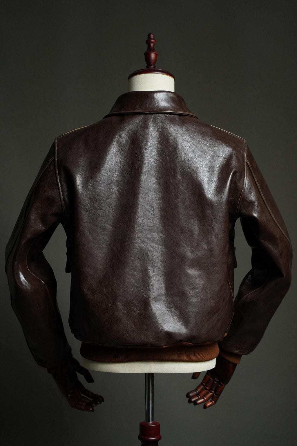 A-2 Horsehide Flight Jacket, WWII USAAF Reproduction, Seal Brown Leather Bomber Jacket, Vintage Military Aviation Jacket