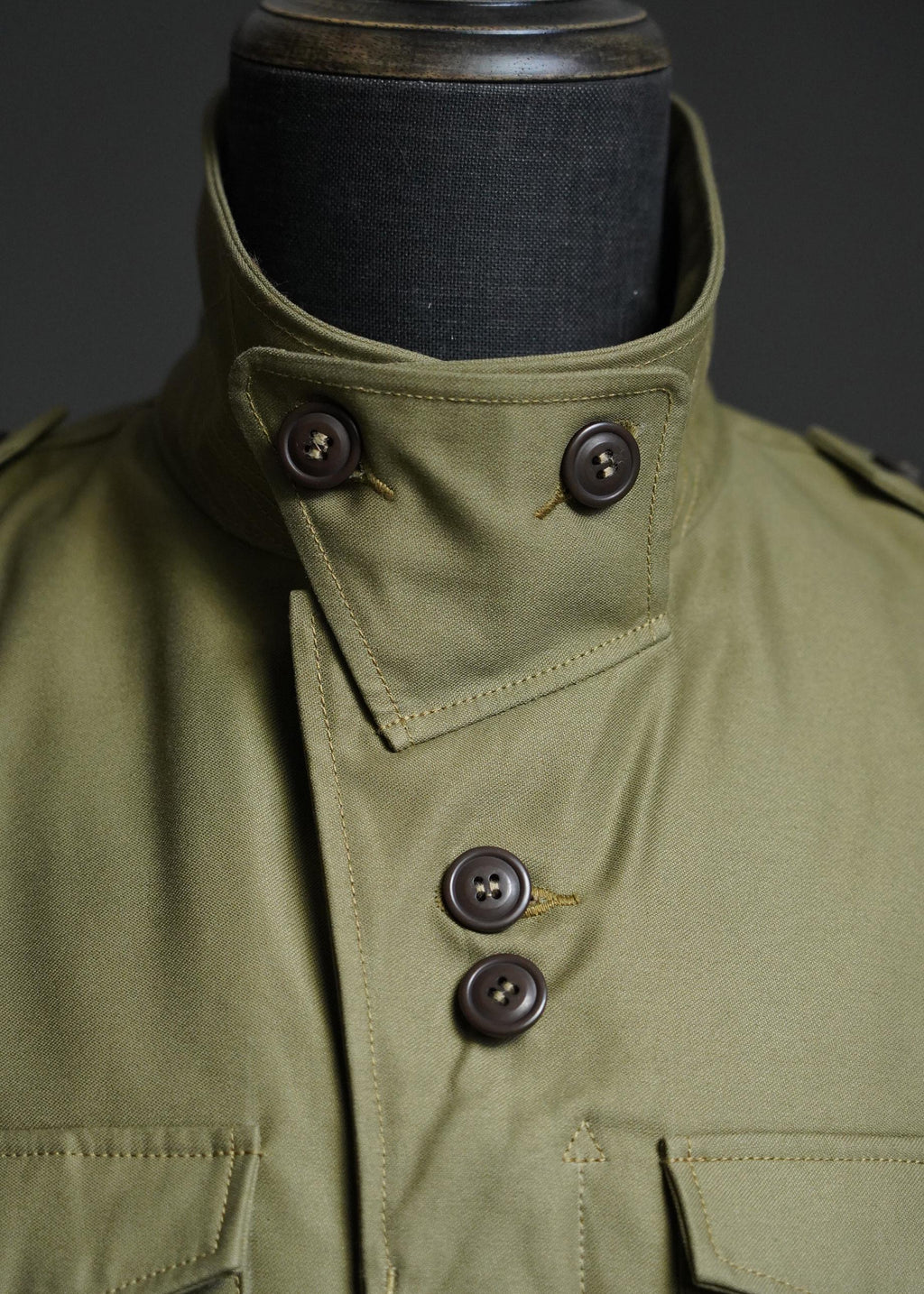 WWII M-43 Field Jacket Reproduction, 1943 US Army M1943 Field Jacket, 100% Cotton Military Jacket, Vintage Army Field Coat