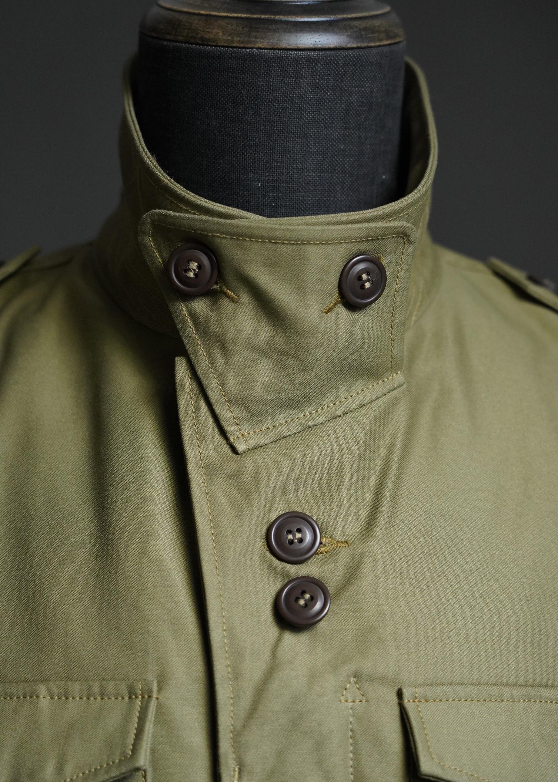 WWII M-43 Field Jacket Reproduction, 1943 US Army M1943 Field Jacket, 100% Cotton Military Jacket, Vintage Army Field Coat