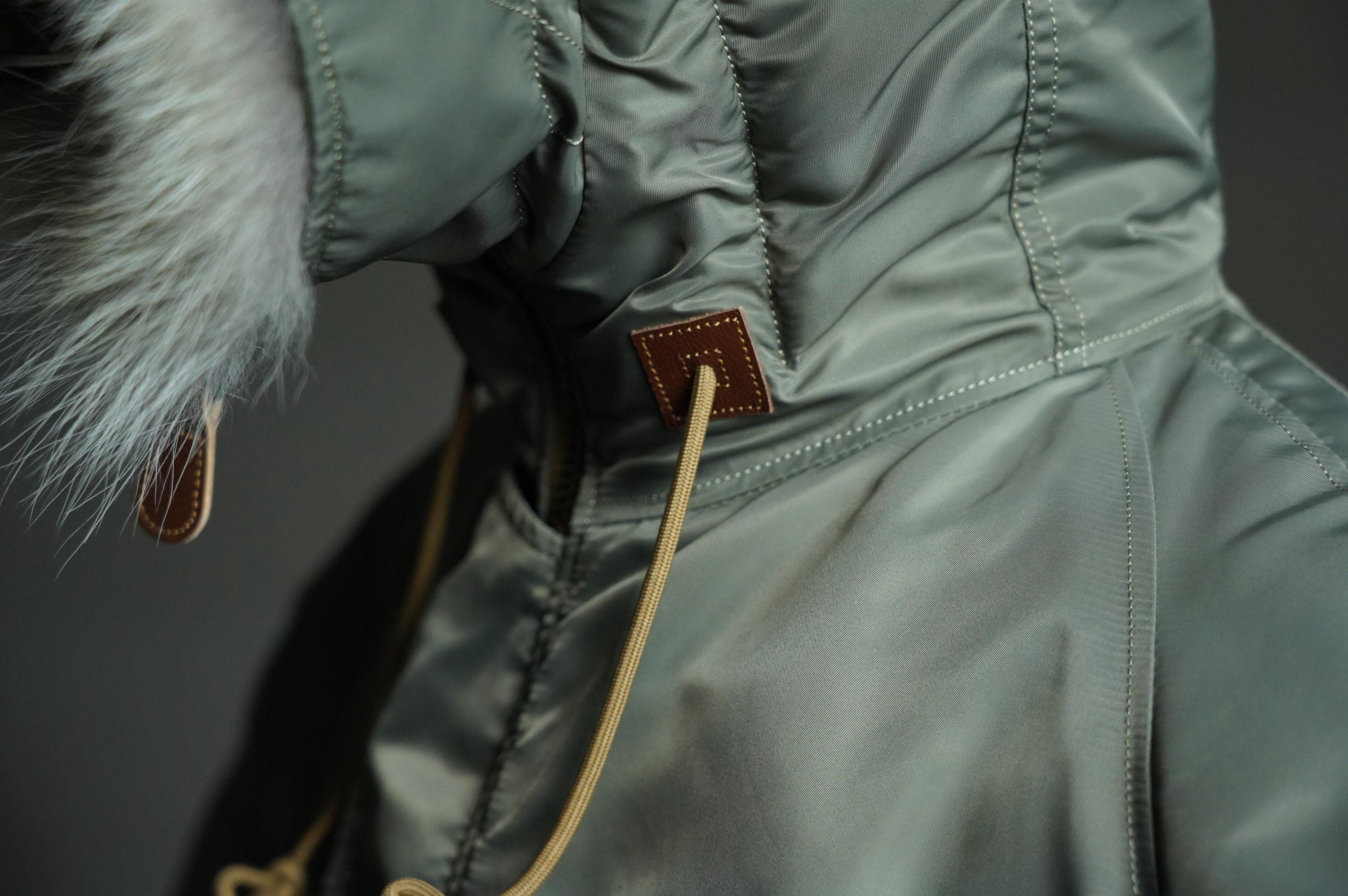 N-3B Flight Parka, Cold Weather Military Aviation Jacket, Nylon 66 Wool Insulated Hooded Jacket