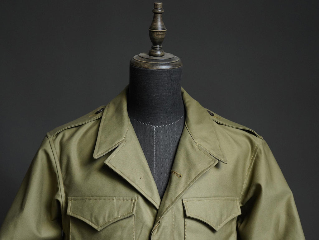 WWII M-43 Field Jacket Reproduction, 1943 US Army M1943 Field Jacket, 100% Cotton Military Jacket, Vintage Army Field Coat