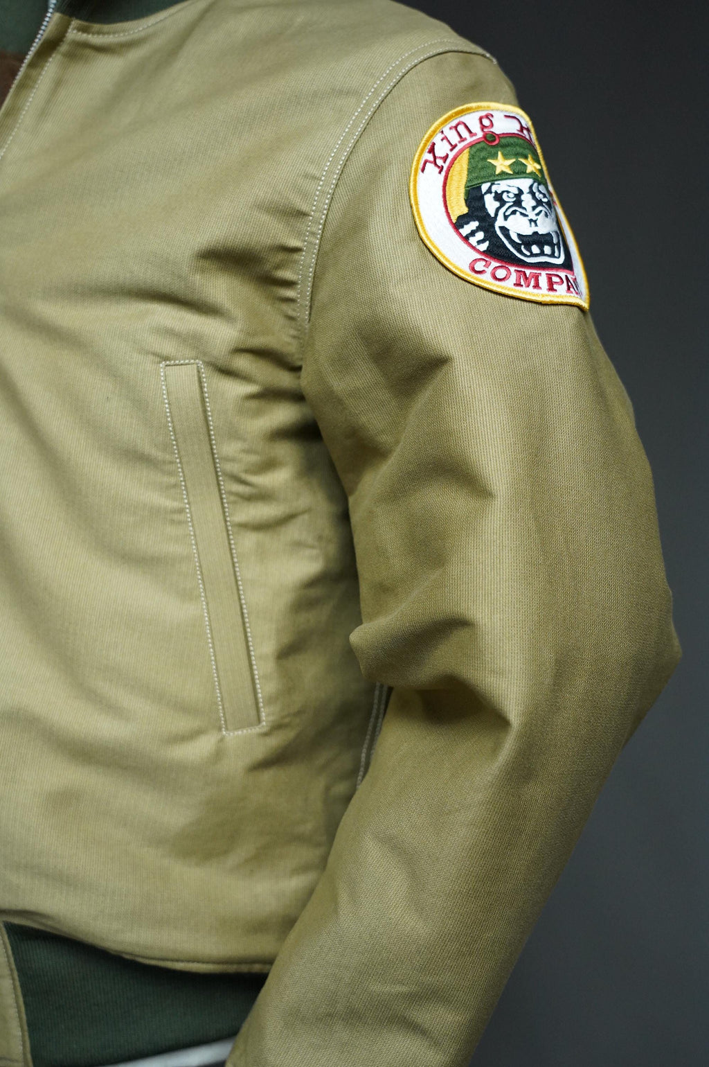 Vintage Military Cotton Bomber Jacket, Wool Lined Tanker Jacket, Olive Drab Short Field Jacket