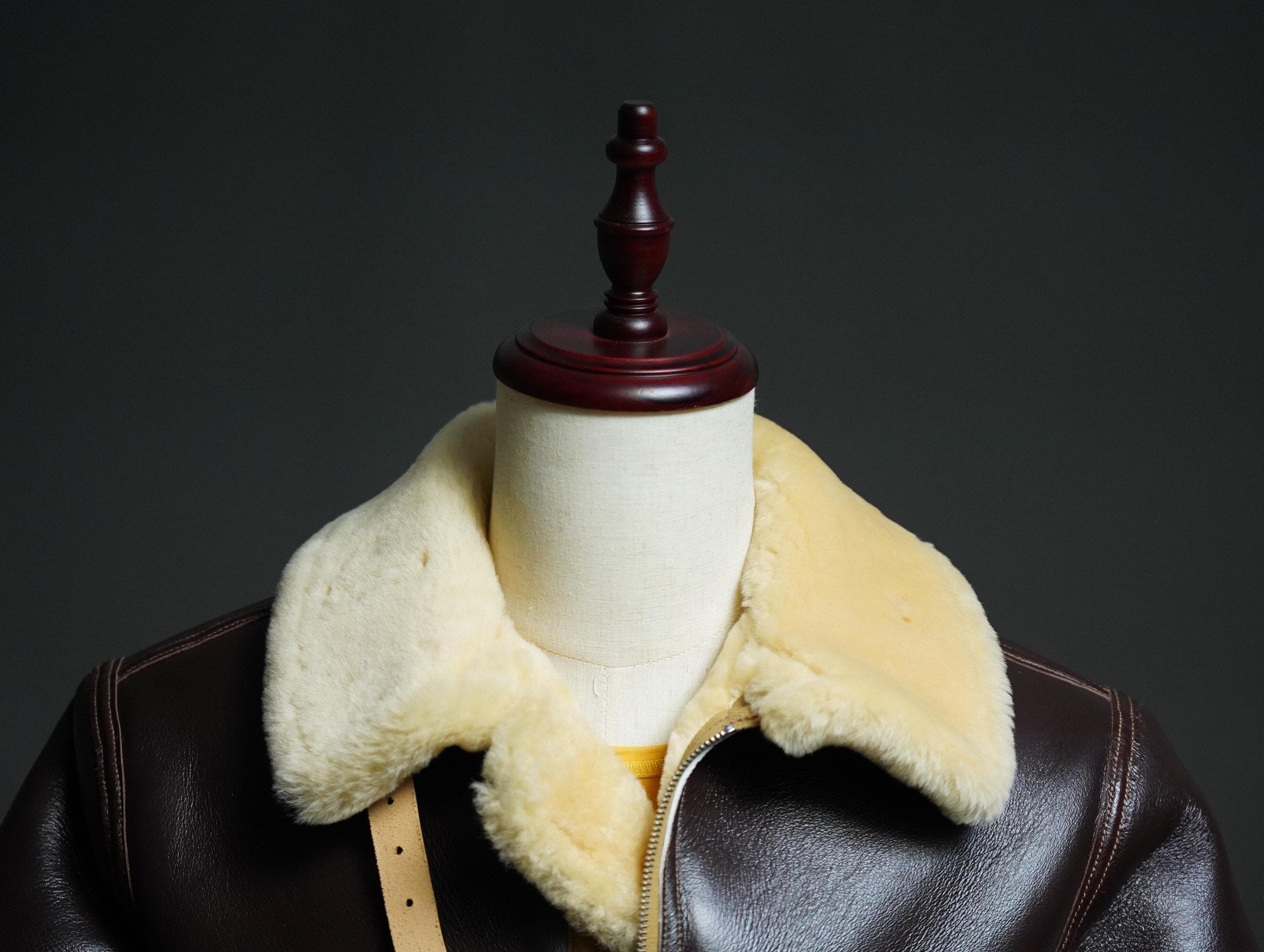 D-1 Shearling Jacket, WWII USAAF Ground Crew Jacket, Australian Sheepskin Military Aviation Reproduction