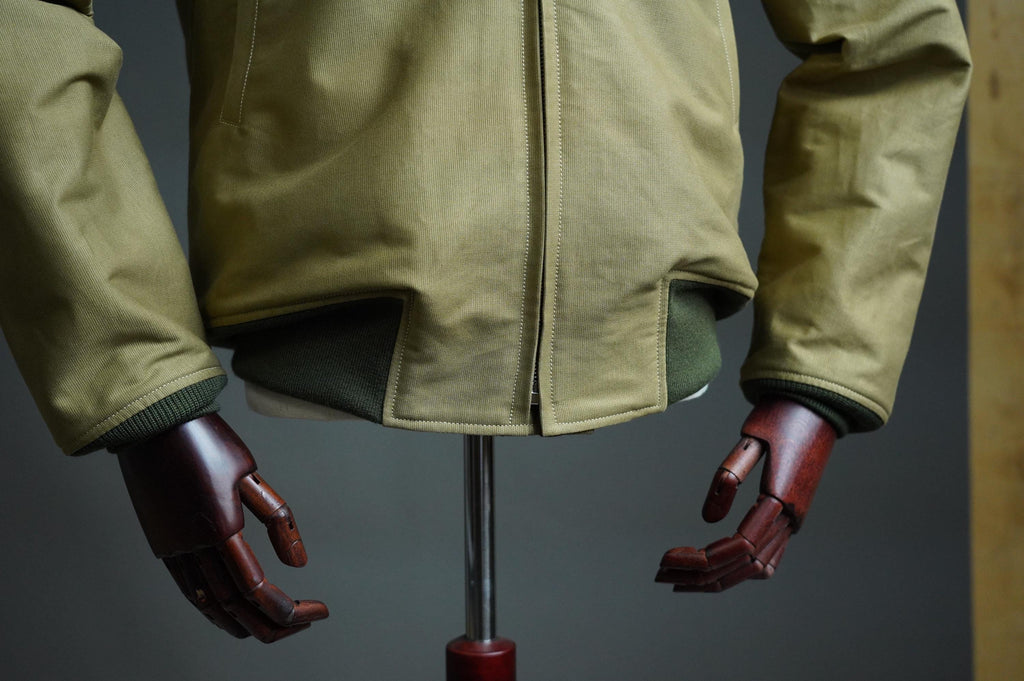 Vintage Military Cotton Bomber Jacket, Wool Lined Tanker Jacket, Olive Drab Short Field Jacket