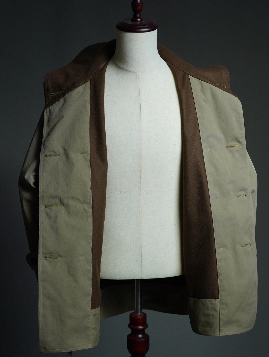 WWII US Army Mackinaw Coat, 1938 First Pattern Military Wool Lined Jacket, Vintage Reproduction Field Coat