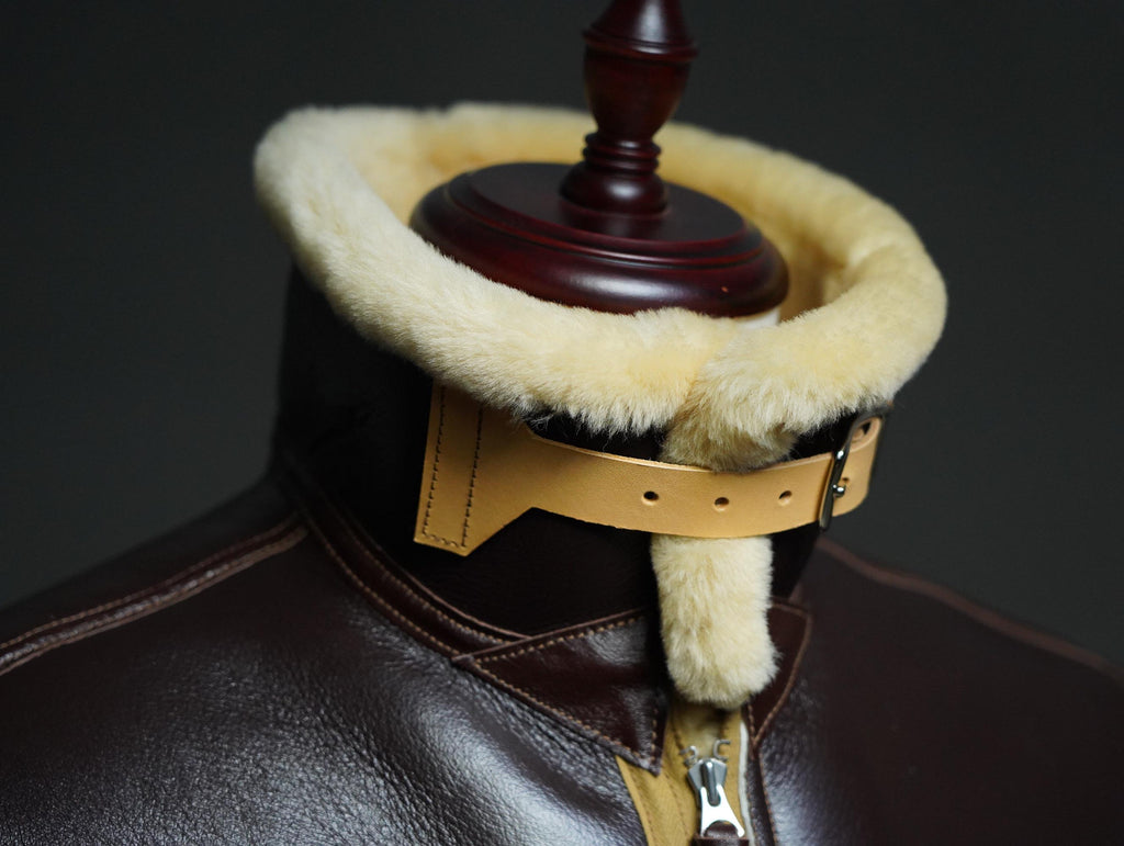D-1 Shearling Jacket, WWII USAAF Ground Crew Jacket, Australian Sheepskin Military Aviation Reproduction