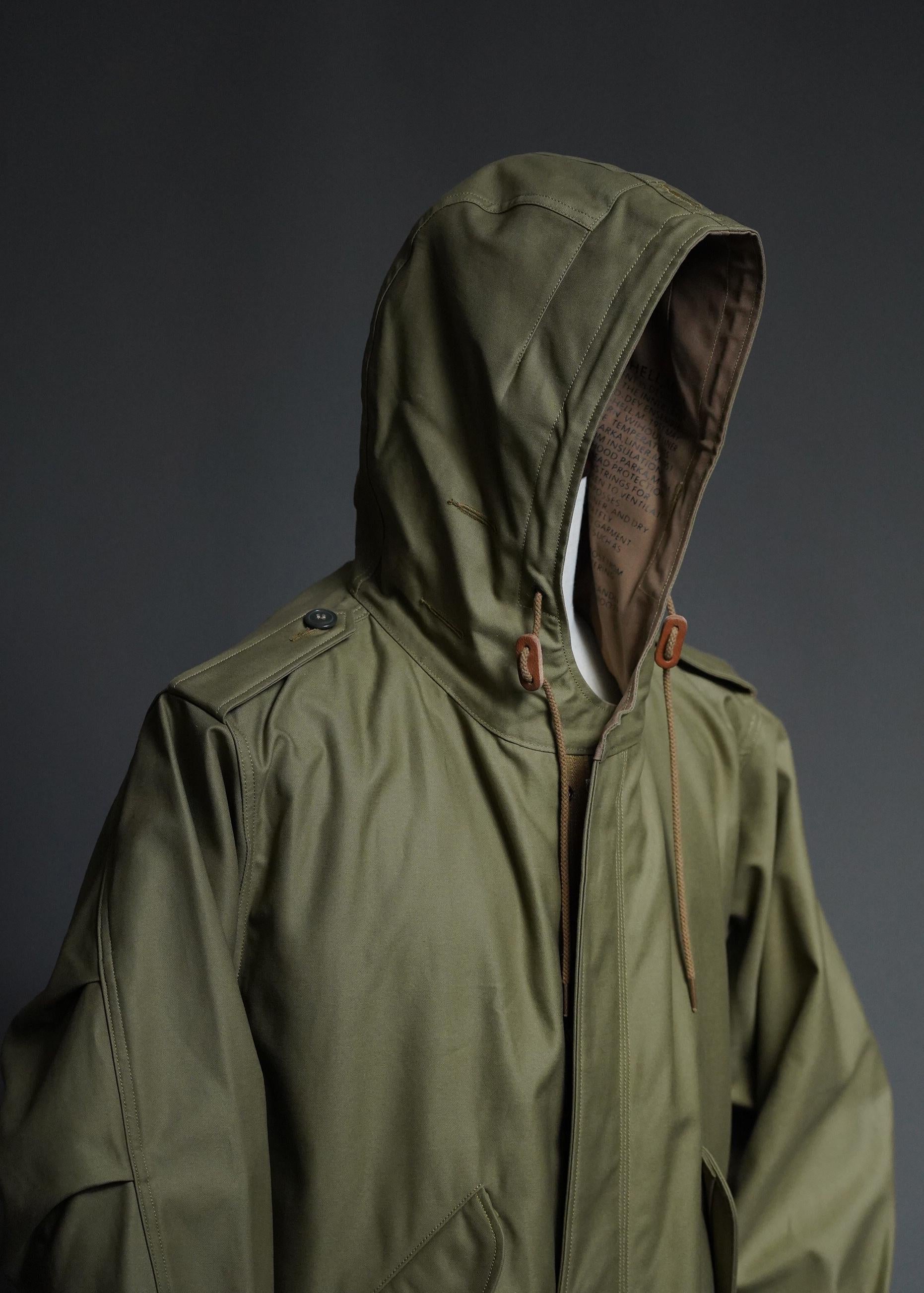 M-1951 Fishtail Parka, Korean War US Army M51 Field Coat, Vintage Military Reproduction Parka