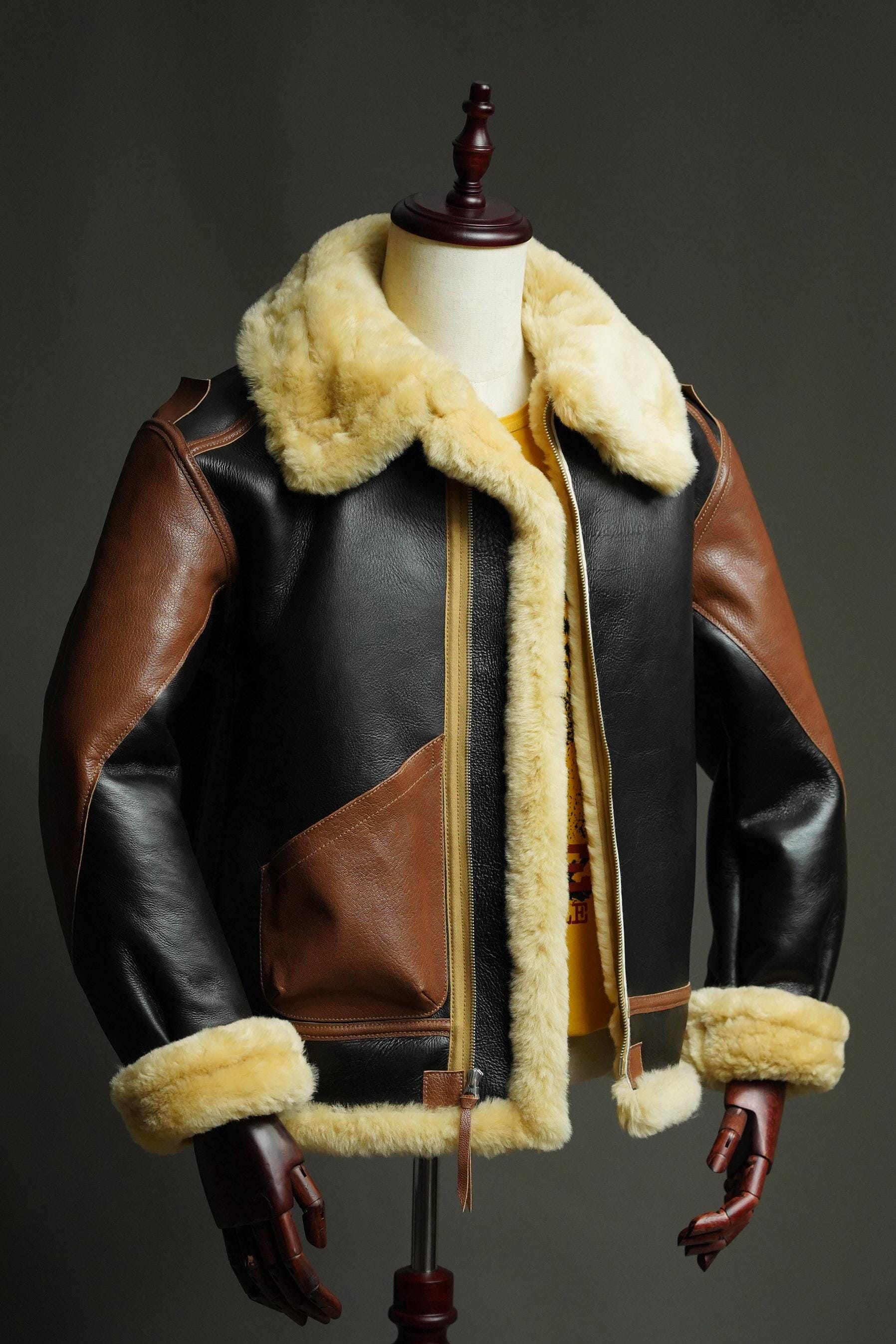 WWII B-3 Sheepskin Flight Jacket – Authentic Reproduction Bomber Jacket