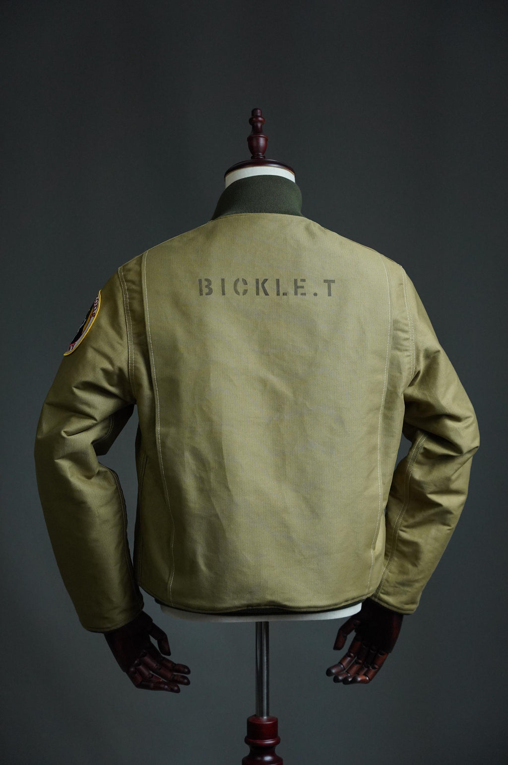 Vintage Military Cotton Bomber Jacket, Wool Lined Tanker Jacket, Olive Drab Short Field Jacket