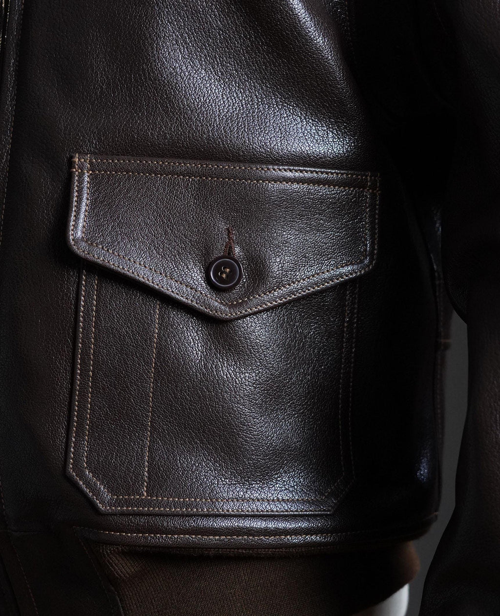 G-1 US Navy Flight Jacket, 55-J-14 Goatskin Leather Bomber, Shearling Collar Military Aviation Jacket