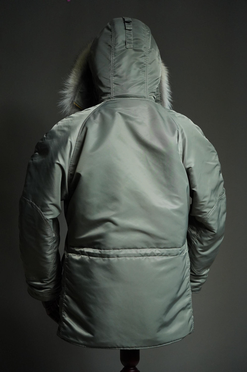 N-3B Flight Parka, Cold Weather Military Aviation Jacket, Nylon 66 Wool Insulated Hooded Jacket