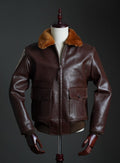 WWII US Navy M-422 Goatskin Flight Jacket | Mouton Collar Aviator Coat