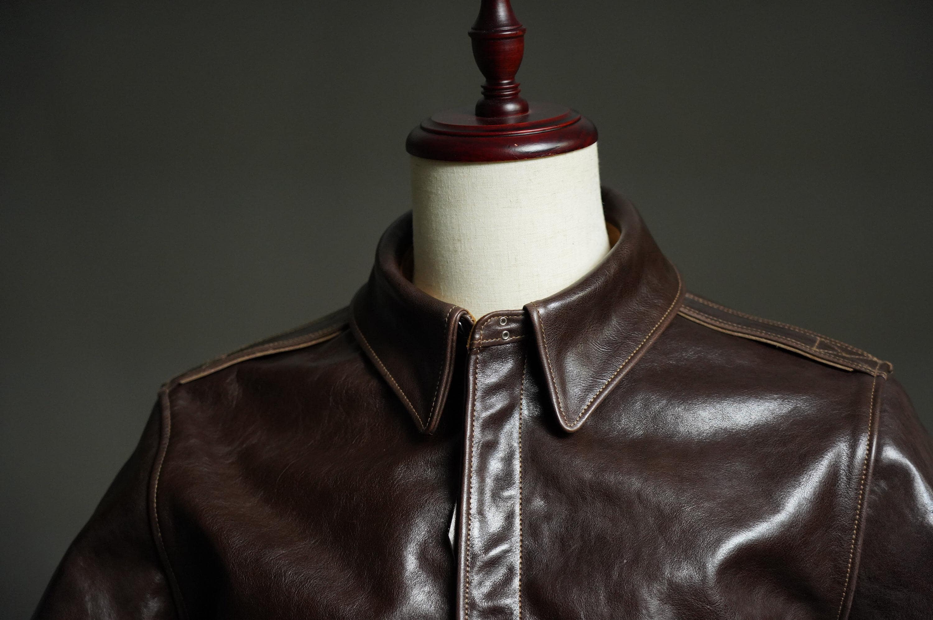 A-2 Horsehide Flight Jacket, WWII USAAF Reproduction, Seal Brown Leather Bomber Jacket, Vintage Military Aviation Jacket