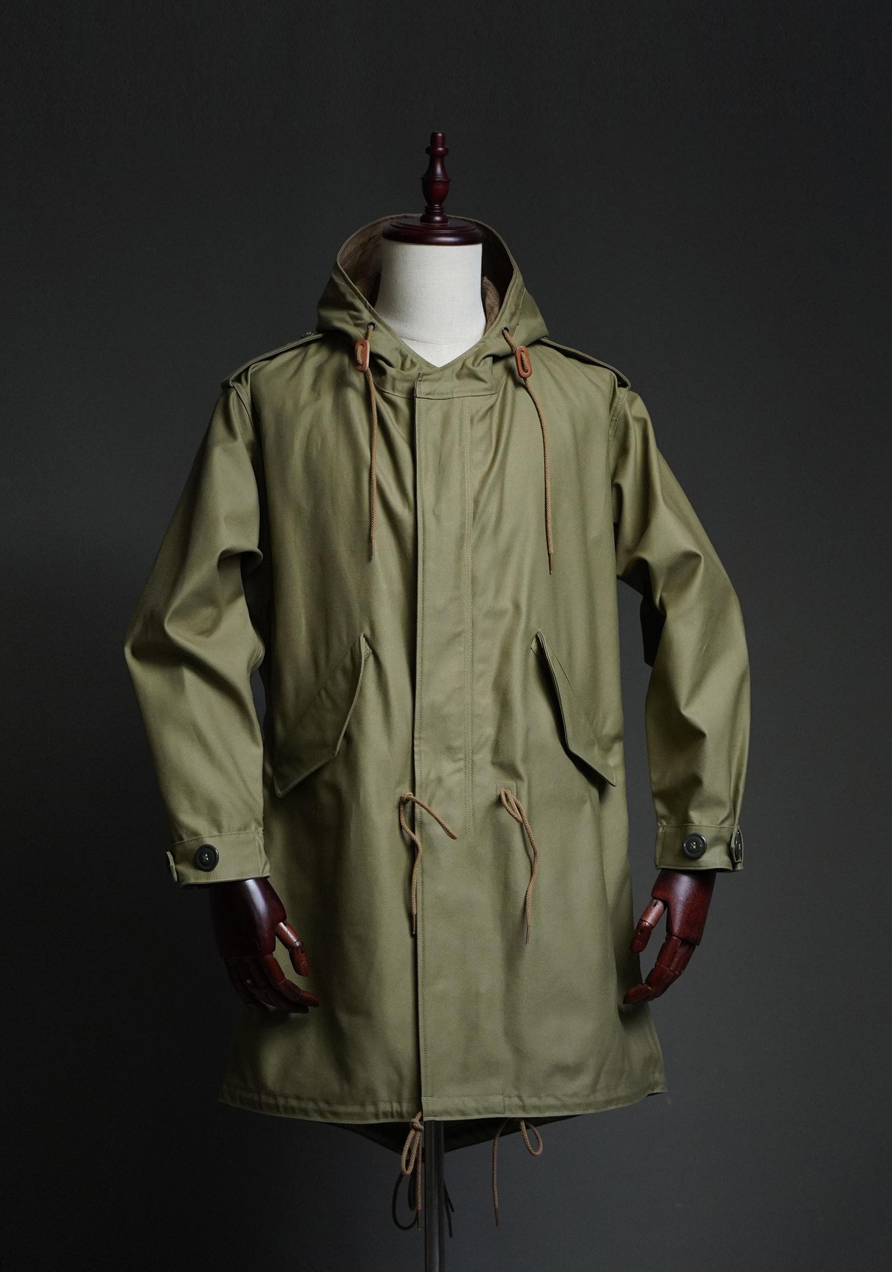 M-1951 Fishtail Parka, Korean War US Army M51 Field Coat, Vintage Military Reproduction Parka