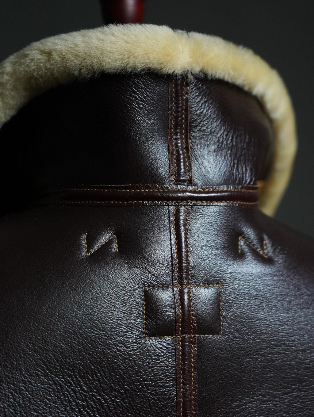 D-1 Shearling Jacket, WWII USAAF Ground Crew Jacket, Australian Sheepskin Military Aviation Reproduction