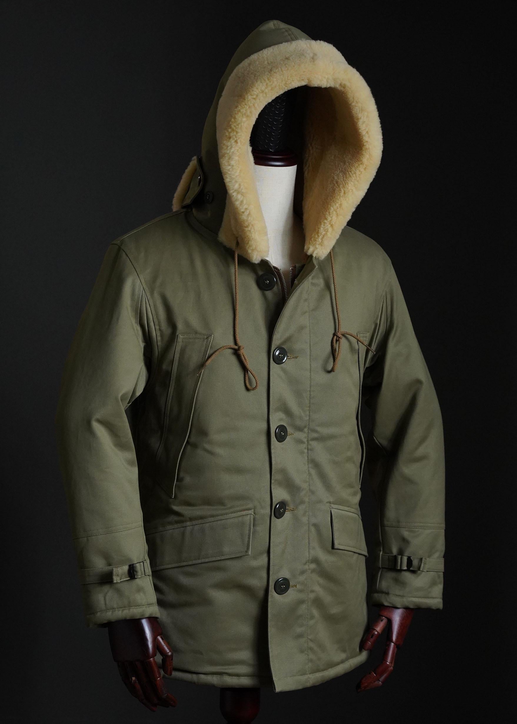 WWII B-11 USAAF Winter Flight Parka, Wool Lined Cold Weather Reproduction