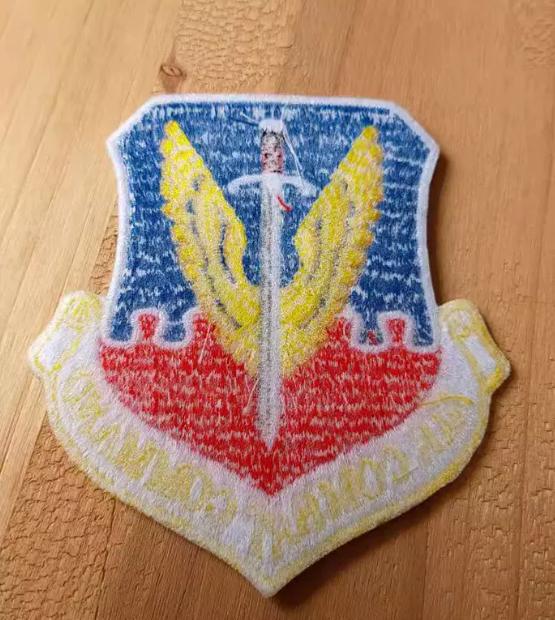 USAF Tactical Air Command Breast Patch | Embroidered Military Chest Insignia | Vintage Style Reproduction Badge