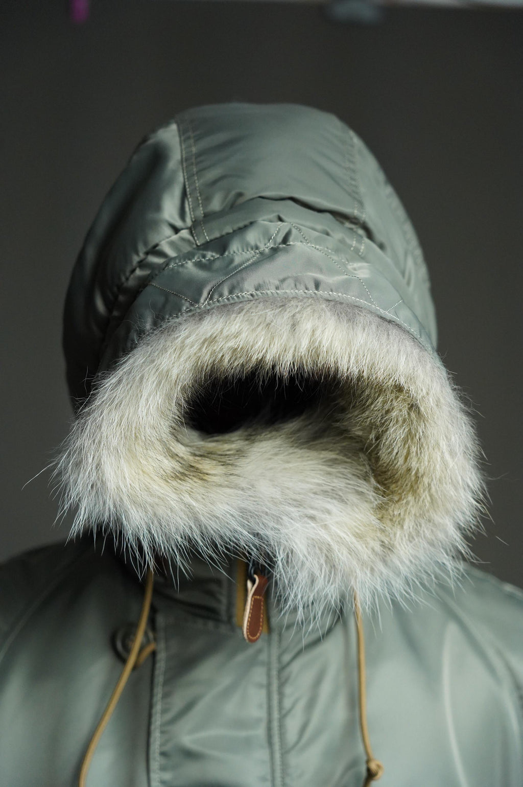 N-3B Flight Parka, Cold Weather Military Aviation Jacket, Nylon 66 Wool Insulated Hooded Jacket