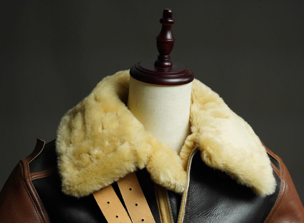 WWII B-3 Sheepskin Flight Jacket – Authentic Reproduction Bomber Jacket