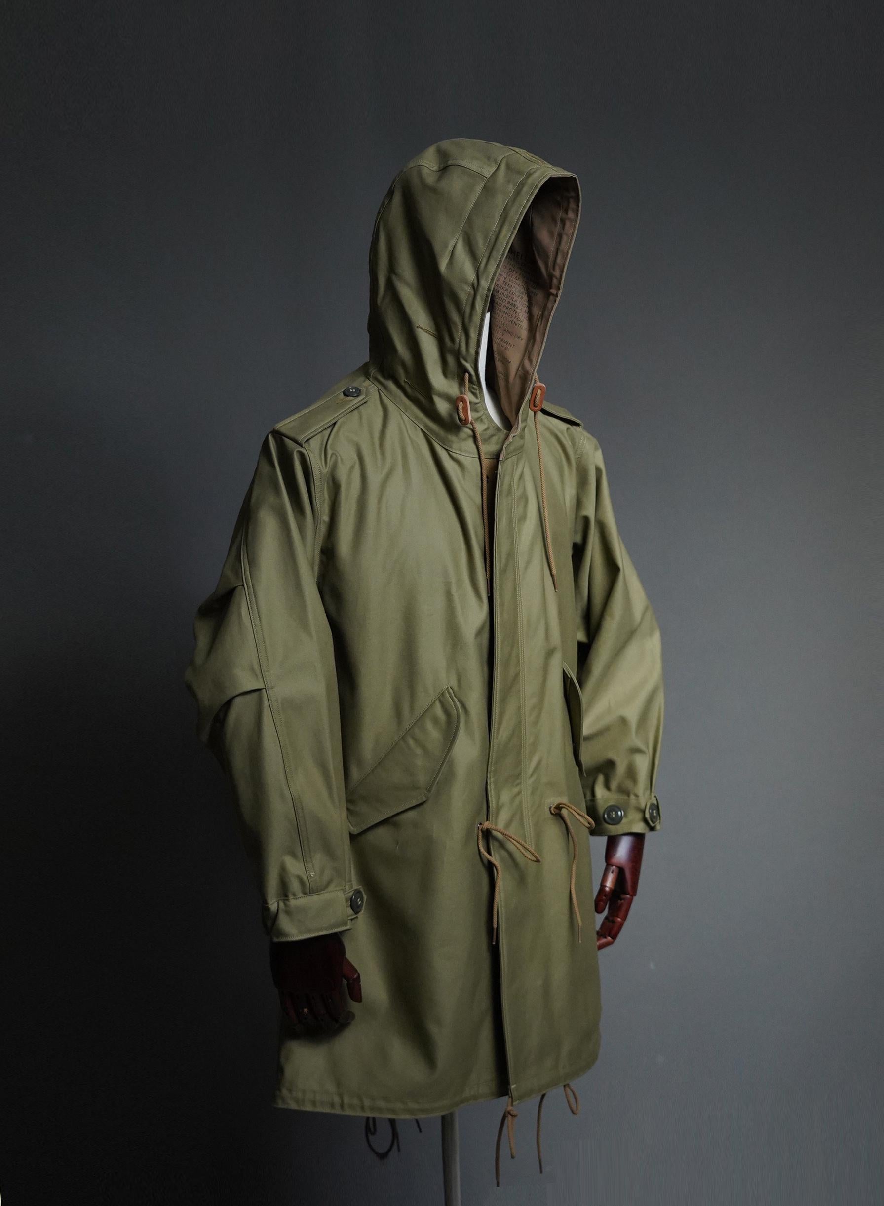 M-1951 Fishtail Parka, Korean War US Army M51 Field Coat, Vintage Military Reproduction Parka