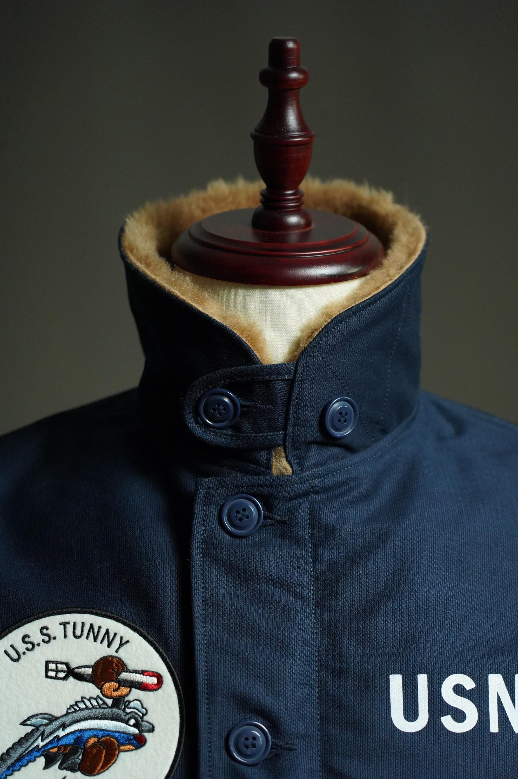 N-1 Deck Jacket US Navy WWII, Vintage Military Jacket, Winter Workwear Coat