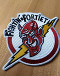WWII USAAF 40th Fighter Squadron “Fightin’ Fortieth” Embroidered Badge | Military Patch Reproduction | Large Size