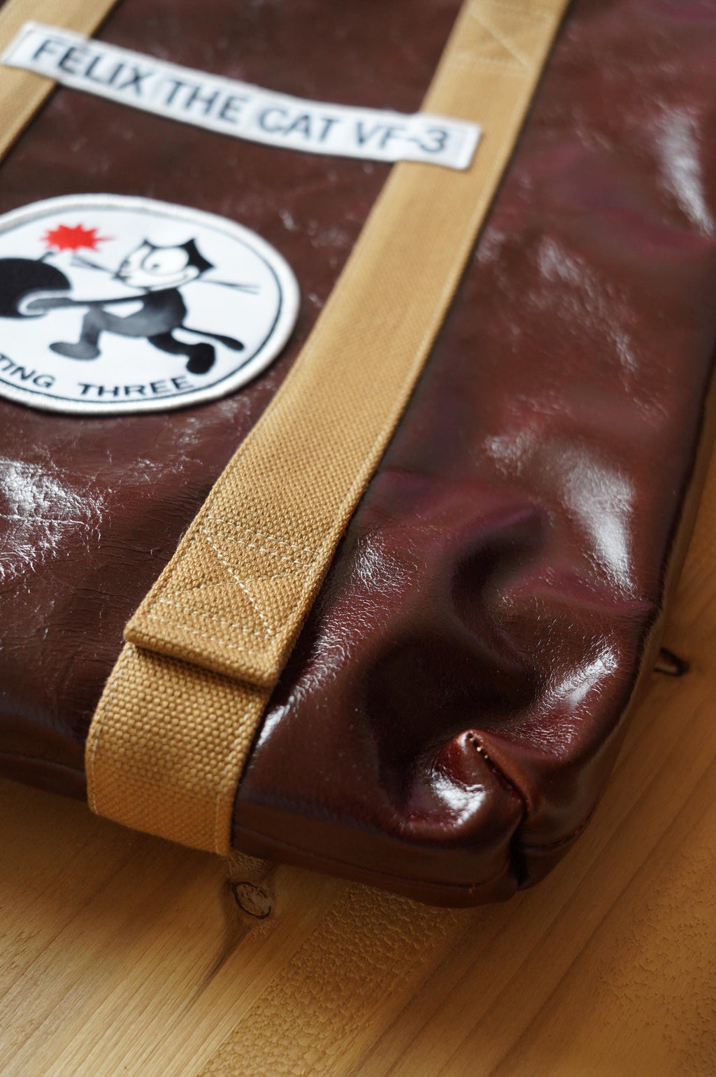 Horsehide USAF Helmet Bag | Vintage Military Pilot Tote | Full-Grain Leather Everyday Carry