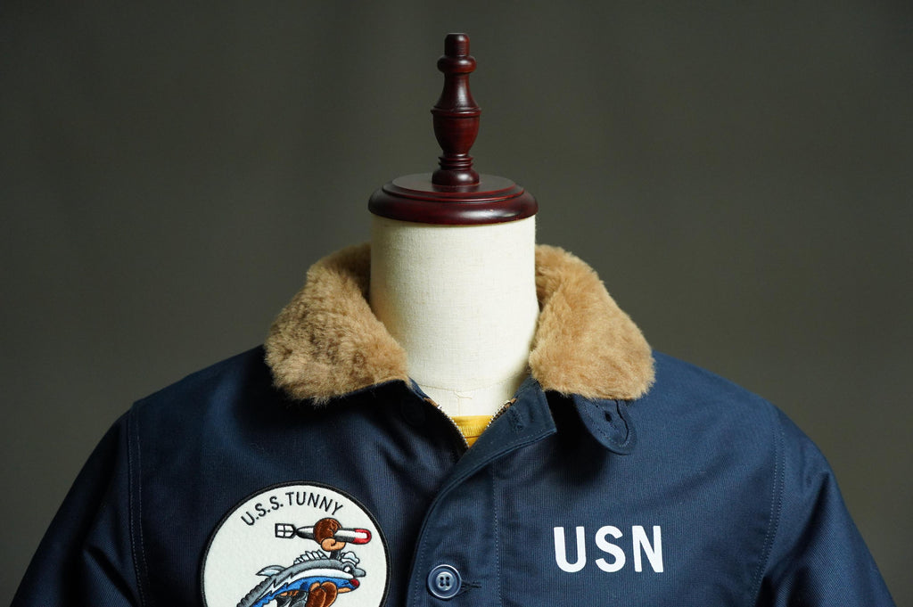 N-1 Deck Jacket US Navy WWII, Vintage Military Jacket, Winter Workwear Coat