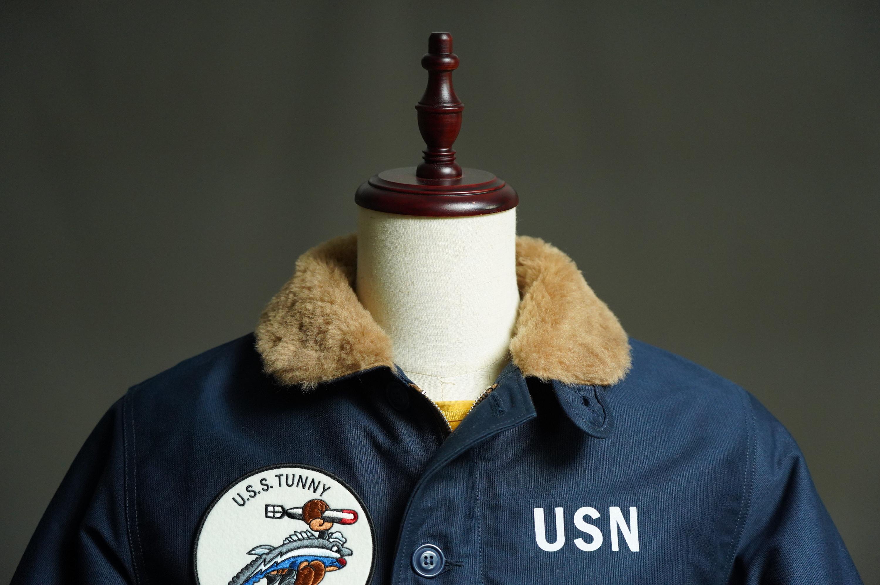 N-1 Deck Jacket US Navy WWII, Vintage Military Jacket, Winter Workwear Coat