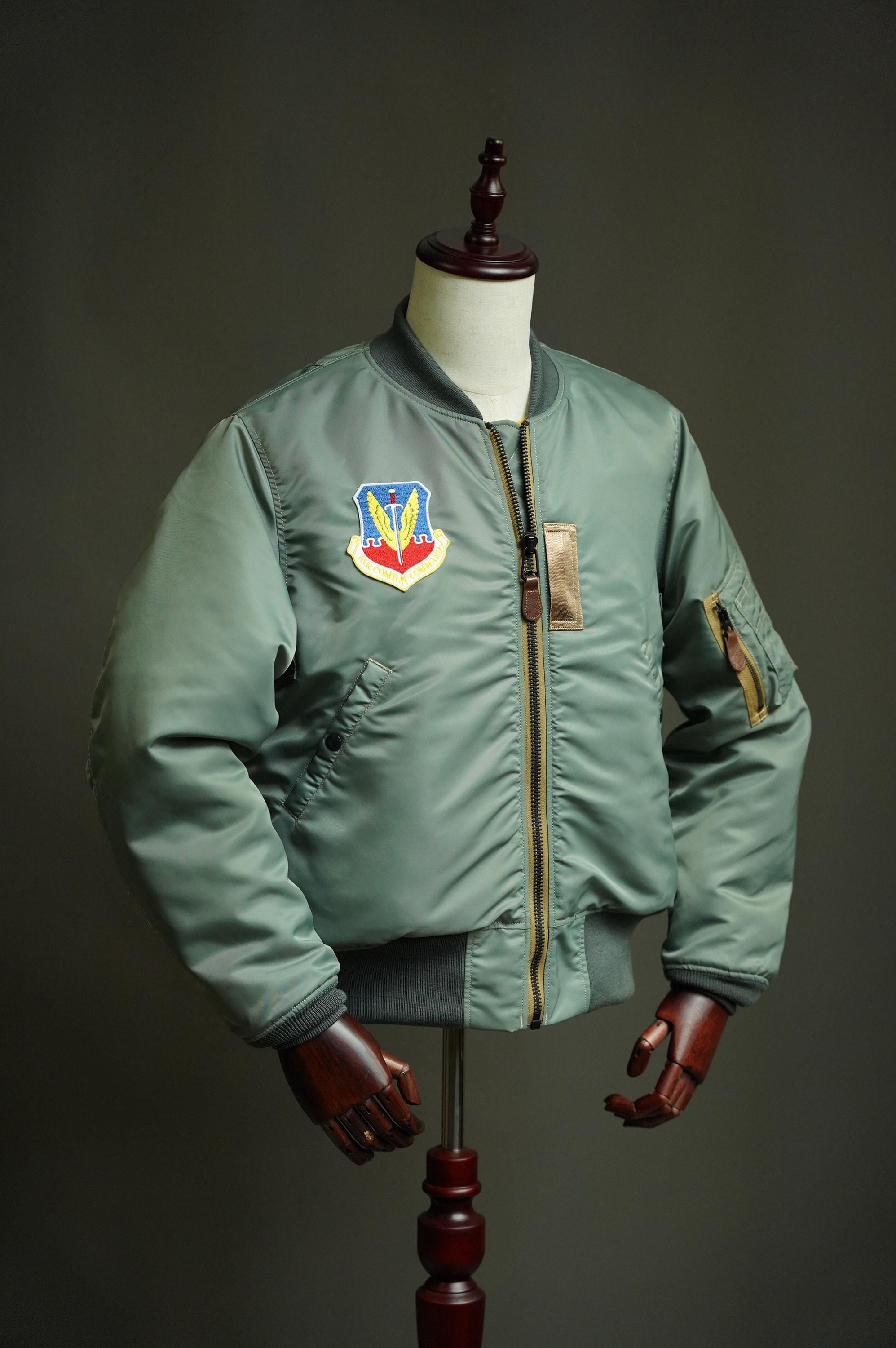 Early USAF MA-1 Flight Jacket | Vintage Nylon Bomber | Military Pilot Jacket | Collector Reproduction