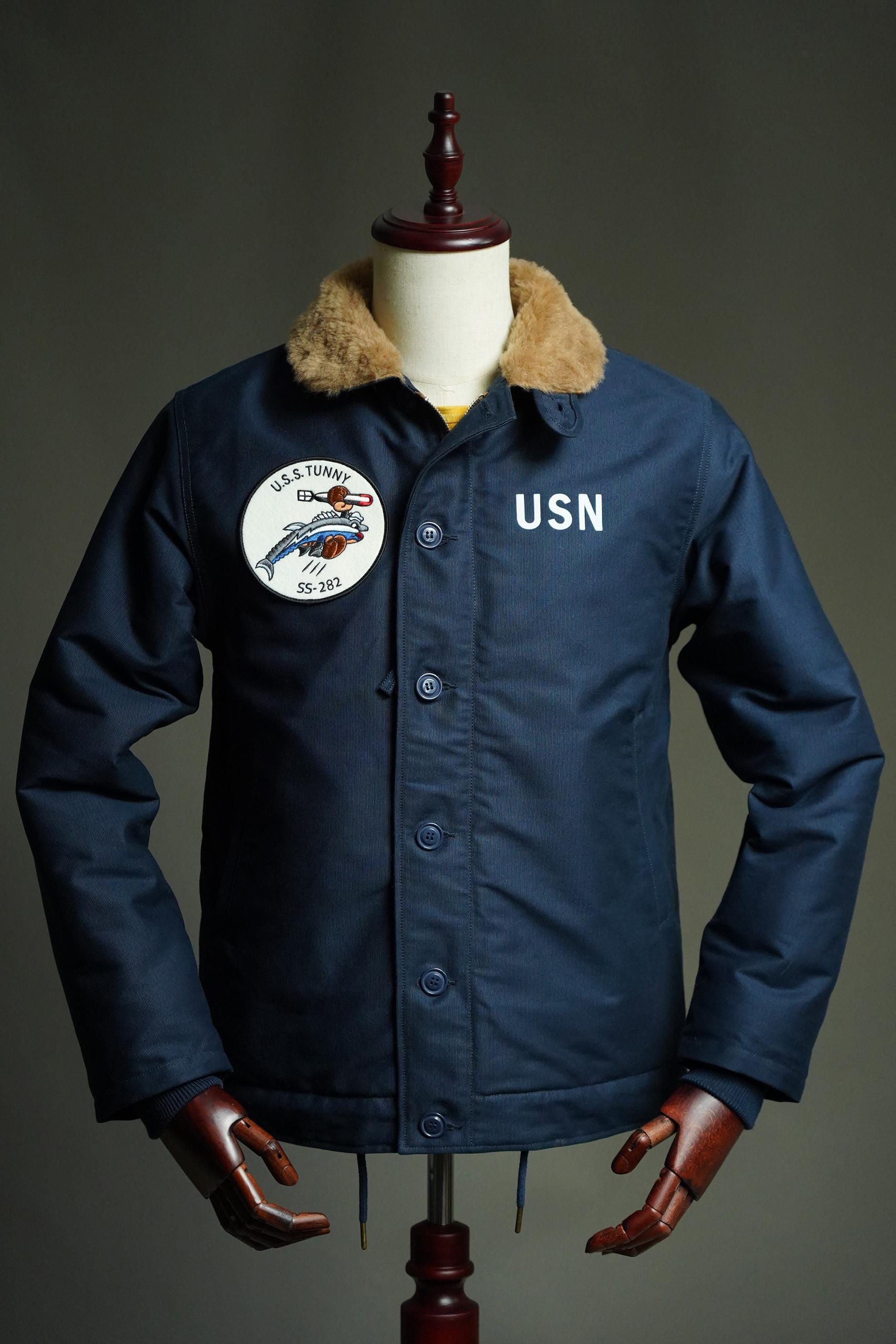 N-1 Deck Jacket US Navy WWII, Vintage Military Jacket, Winter Workwear Coat