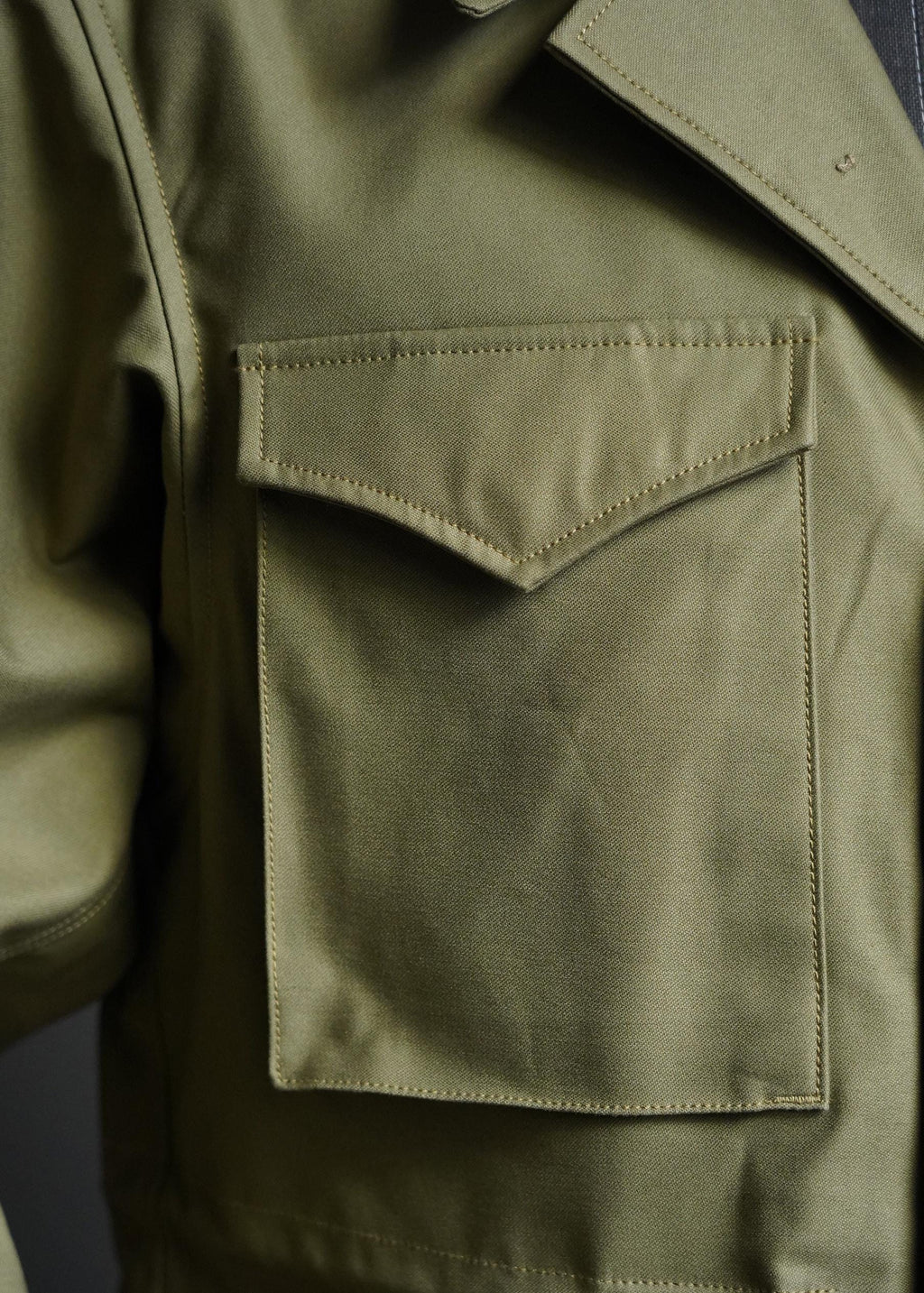 WWII M-43 Field Jacket Reproduction, 1943 US Army M1943 Field Jacket, 100% Cotton Military Jacket, Vintage Army Field Coat