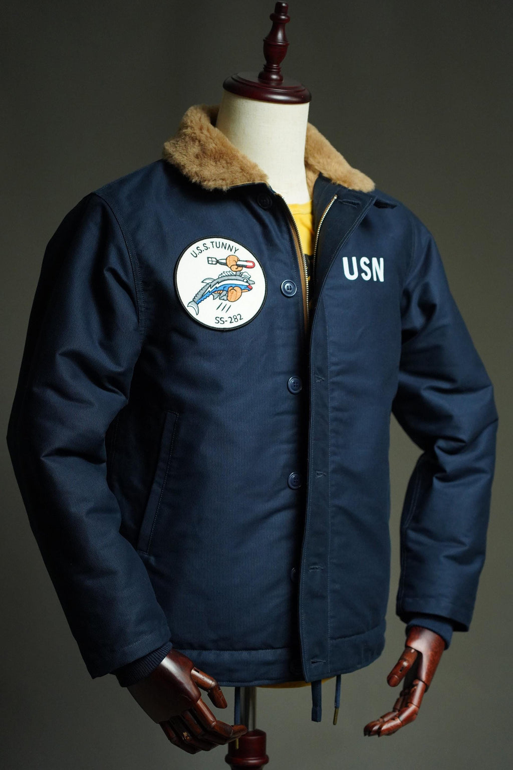 N-1 Deck Jacket US Navy WWII, Vintage Military Jacket, Winter Workwear Coat