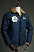 N-1 Deck Jacket US Navy WWII, Vintage Military Jacket, Winter Workwear Coat