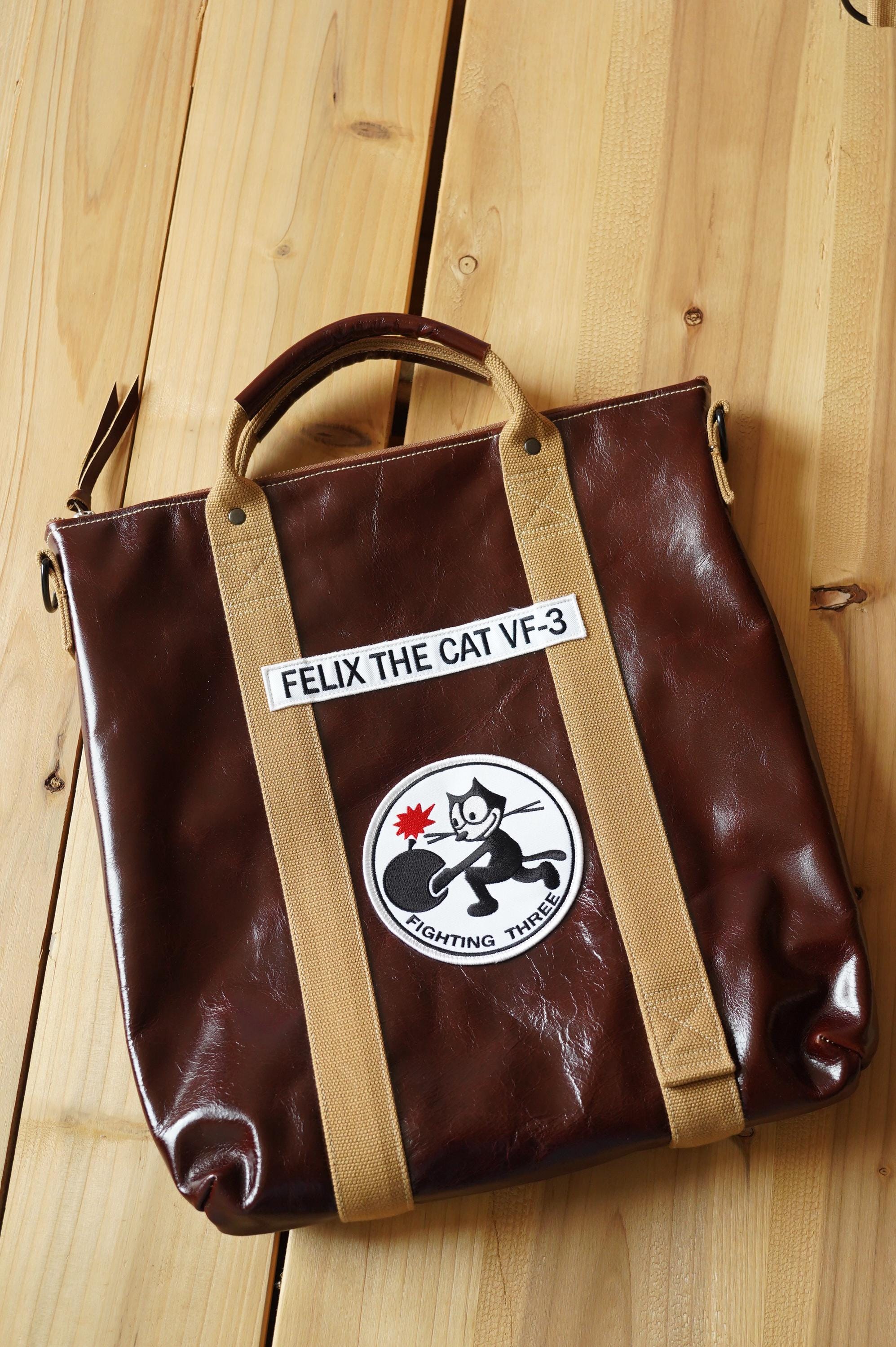 Horsehide USAF Helmet Bag | Vintage Military Pilot Tote | Full-Grain Leather Everyday Carry