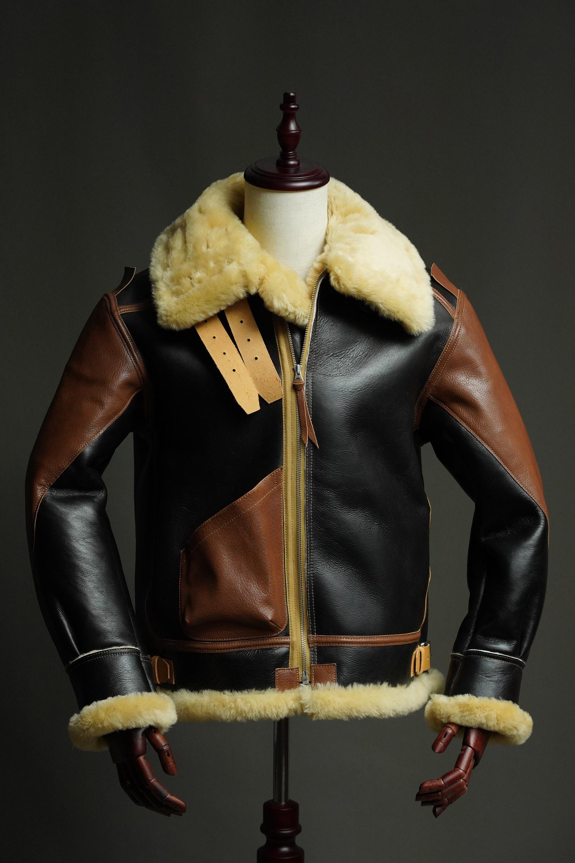 WWII B-3 Sheepskin Flight Jacket – Authentic Reproduction Bomber Jacket