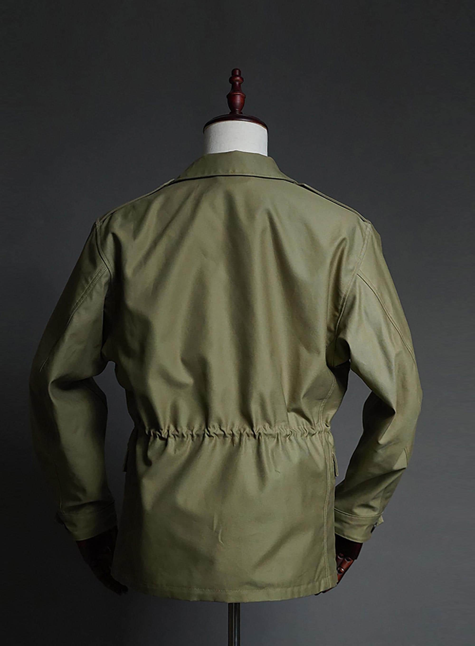 WWII M-43 Field Jacket Reproduction, 1943 US Army M1943 Field Jacket, 100% Cotton Military Jacket, Vintage Army Field Coat
