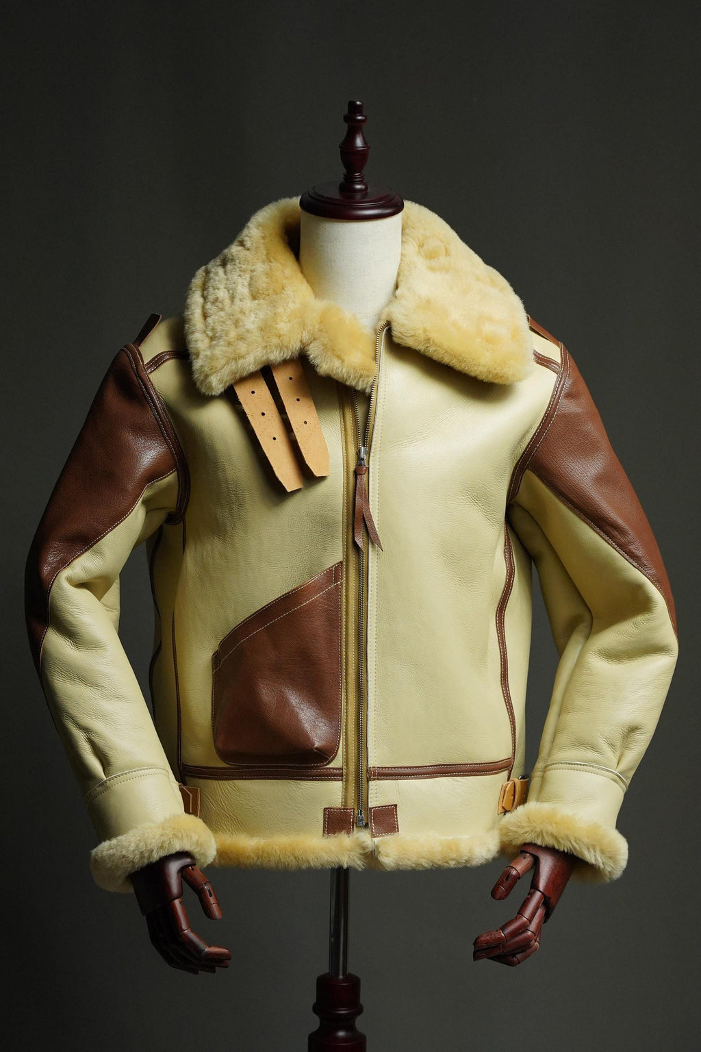 WWII USAAF B-3 Sheepskin Flight Jacket | Australian Shearling | Extreme Cold Bomber | Collector Reproduction