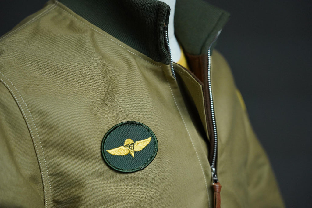 Vintage Military Cotton Bomber Jacket, Wool Lined Tanker Jacket, Olive Drab Short Field Jacket