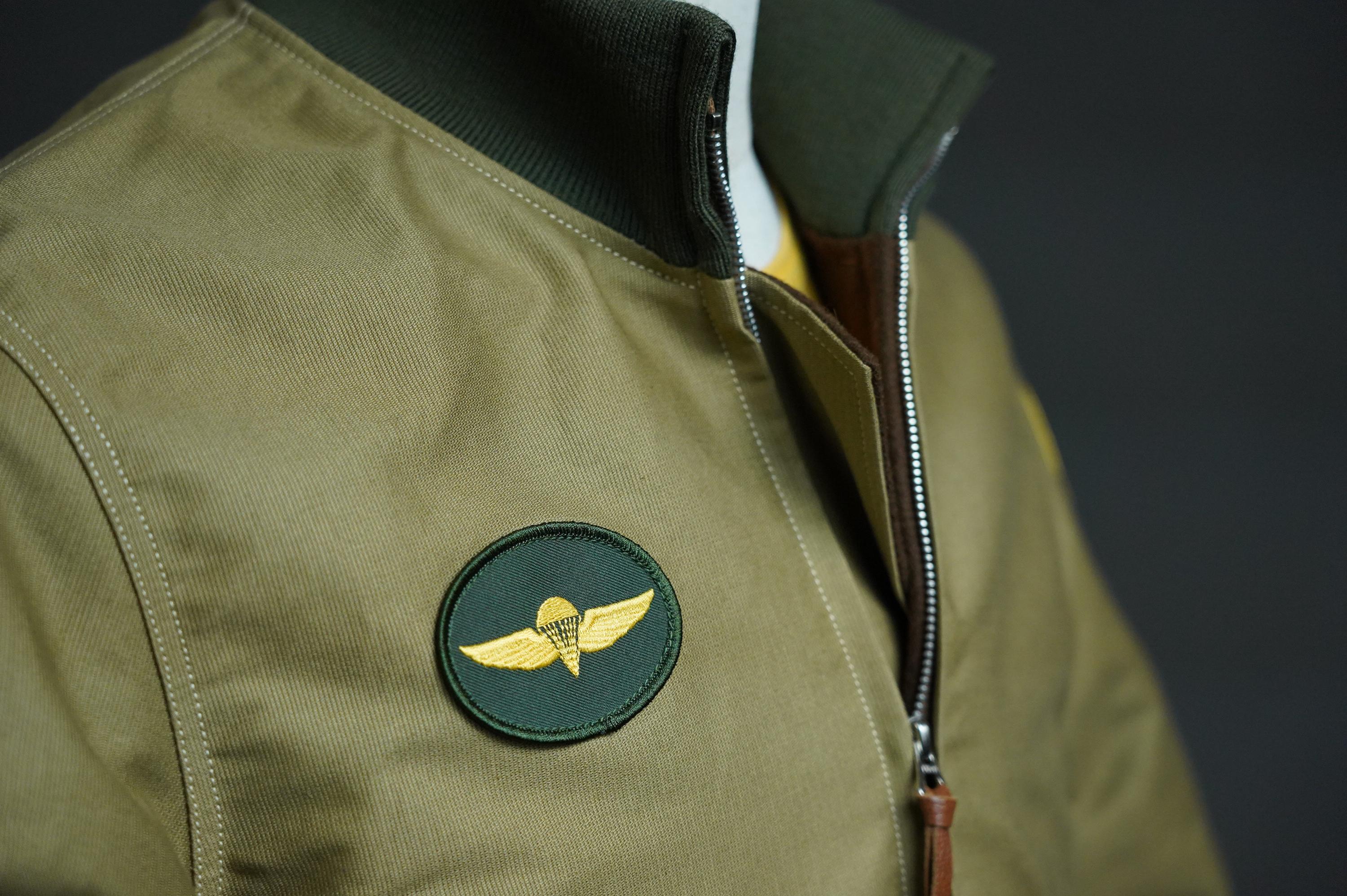 Vintage Military Cotton Bomber Jacket, Wool Lined Tanker Jacket, Olive Drab Short Field Jacket