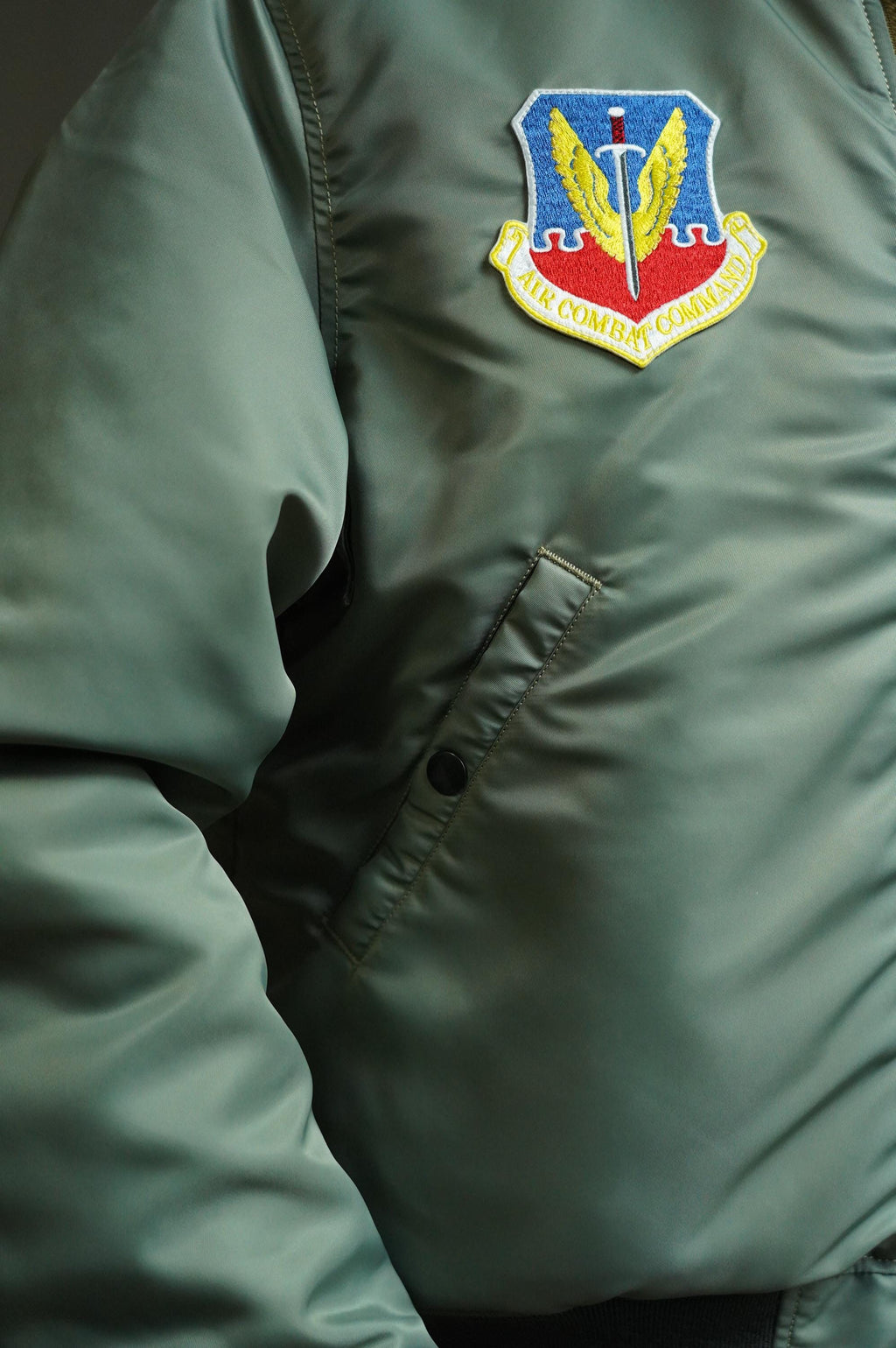 Early USAF MA-1 Flight Jacket | Vintage Nylon Bomber | Military Pilot Jacket | Collector Reproduction