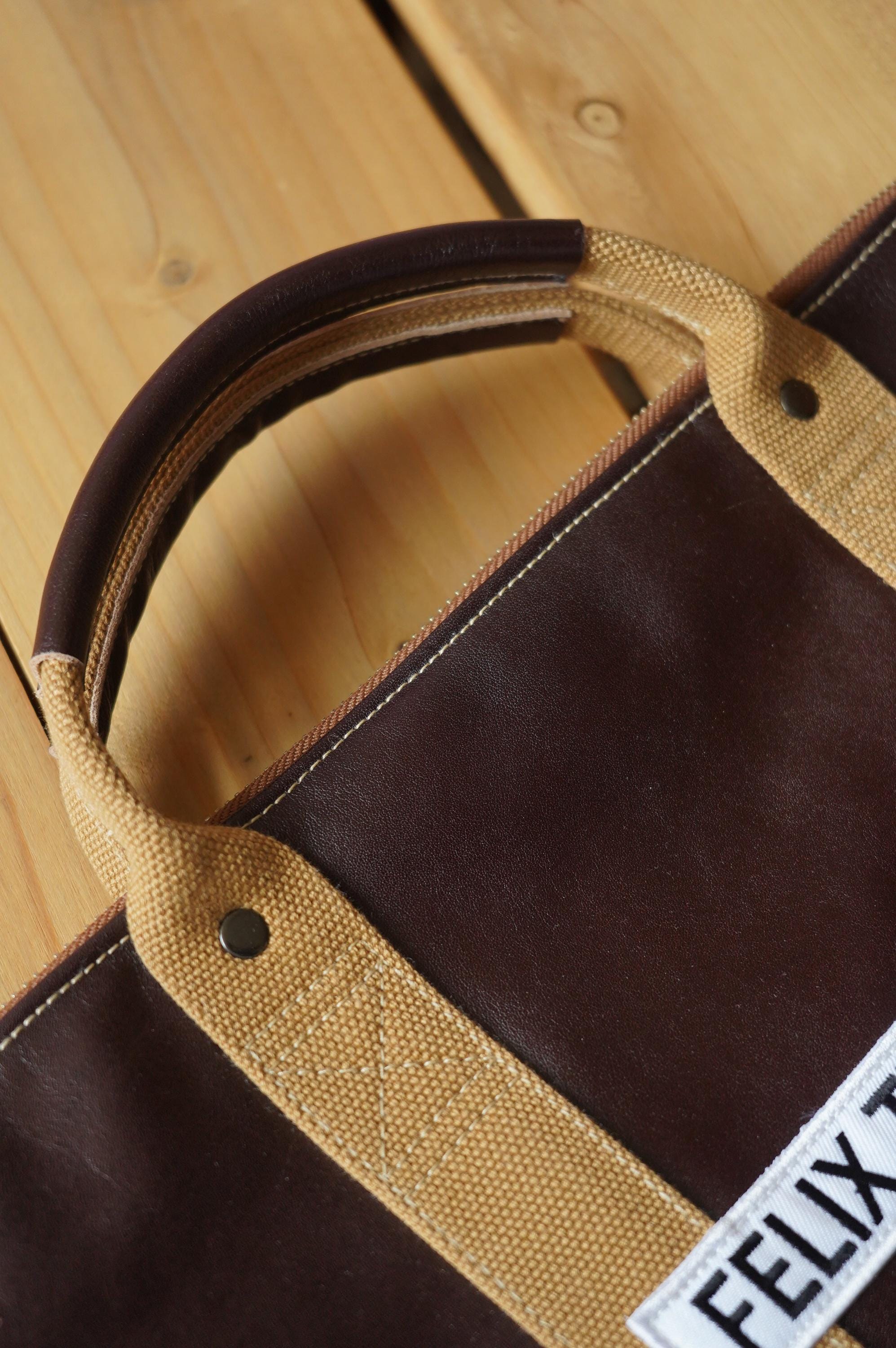 Horsehide USAF Helmet Bag | Vintage Military Pilot Tote | Full-Grain Leather Everyday Carry