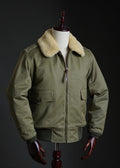 Binhai Global B-10 Flight Jacket – WWII Flying Tigers Style, Wool Alpaca Lining, TALON Zipper, Heavyweight Winter Jacket, Beige