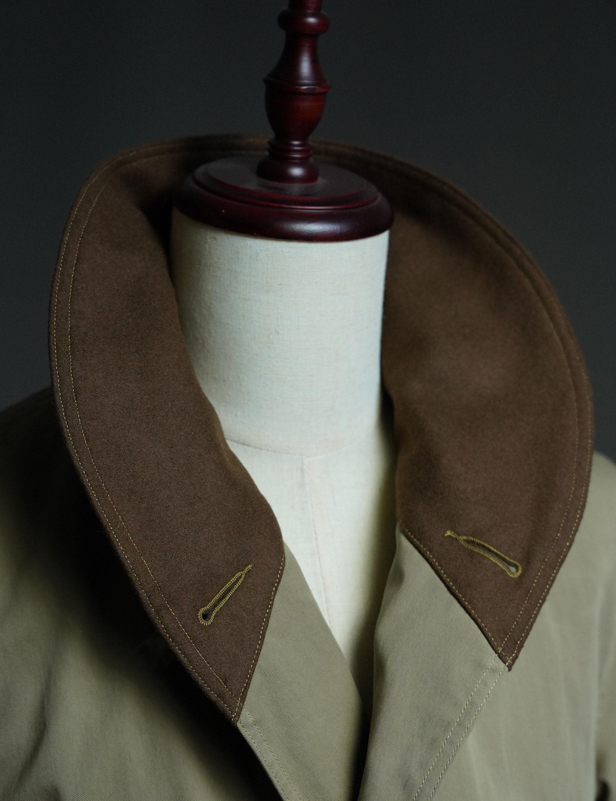 WWII US Army Mackinaw Coat, 1938 First Pattern Military Wool Lined Jacket, Vintage Reproduction Field Coat