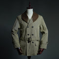 WWII US Army Mackinaw Coat, 1938 First Pattern Military Wool Lined Jacket, Vintage Reproduction Field Coat