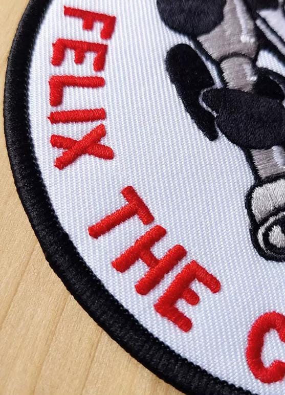 WWII US Navy Scouts & Raiders Felix the Cat Embroidered Badge